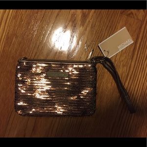 Authentic Michael Kors Sequin Wristlet
